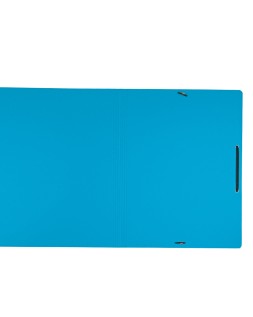 Carpeta leitz recycle gomas din a4 carton reciclable 100% azul