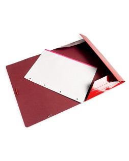 Carpeta liderpapel gomas tres solapas carton plastificado 800 gr din a3 colores surtidos