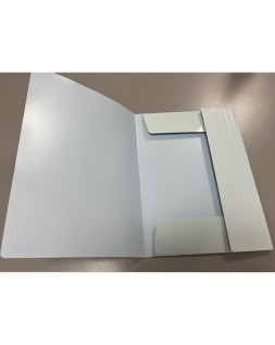 Carpeta con gomas pardo tres solapas din a4 carton pastel expositor de 24 unidades colores surtidos