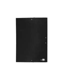 Carpeta proyectos liderpapel folio lomo 30mm carton forrado negra