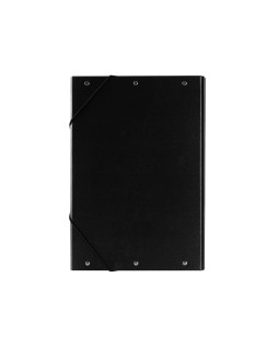 Carpeta proyectos liderpapel folio lomo 30mm carton forrado negra