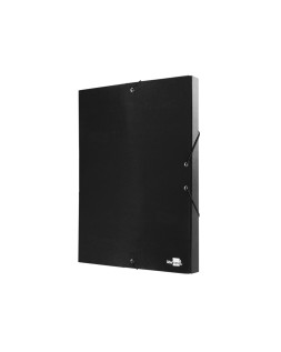 Carpeta proyectos liderpapel folio lomo 30mm carton forrado negra