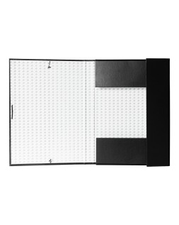 Carpeta proyectos liderpapel folio lomo 30mm carton forrado negra