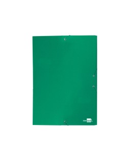 Carpeta proyectos liderpapel folio lomo 30mm carton forrado verde