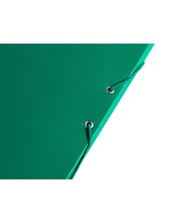 Carpeta proyectos liderpapel folio lomo 30mm carton forrado verde