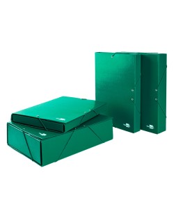 Carpeta proyectos liderpapel folio lomo 30mm carton forrado verde