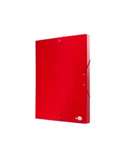 Carpeta proyectos liderpapel folio lomo 30mm carton forrado roja