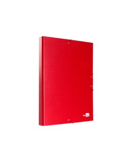 Carpeta proyectos liderpapel folio lomo 30mm carton forrado roja