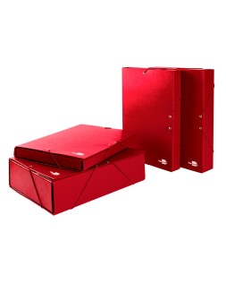 Carpeta proyectos liderpapel folio lomo 30mm carton forrado roja