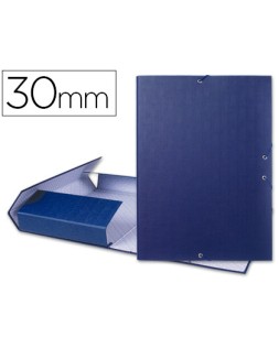 Carpeta proyectos liderpapel folio lomo 30mm carton forradoazul