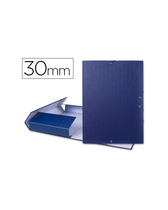 Carpeta proyectos liderpapel folio lomo 30mm carton forradoazul