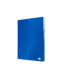 Carpeta proyectos liderpapel folio lomo 30mm carton forradoazul
