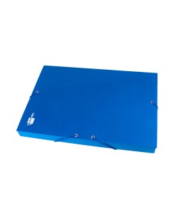 Carpeta proyectos liderpapel folio lomo 30mm carton forradoazul