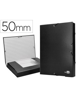 Carpeta proyectos liderpapel folio lomo 50mm carton forradonegra