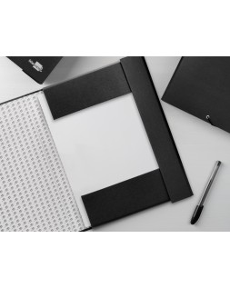 Carpeta proyectos liderpapel folio lomo 50mm carton forradonegra