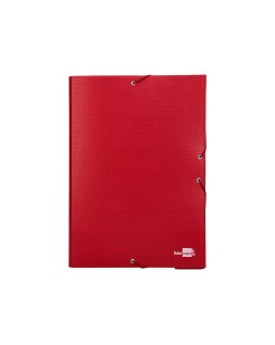Carpeta proyectos liderpapel folio lomo 50mm carton forradoroja