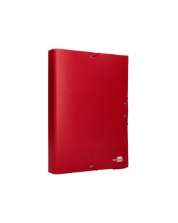 Carpeta proyectos liderpapel folio lomo 50mm carton forradoroja