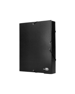 Carpeta proyectos liderpapel folio lomo 70mm carton forrado negra