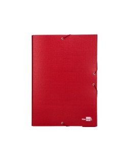 Carpeta proyectos liderpapel folio lomo 70mm carton forrado roja