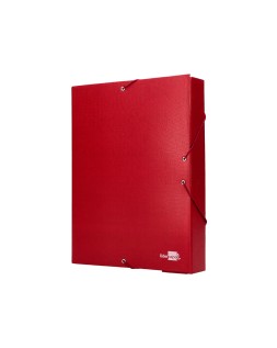 Carpeta proyectos liderpapel folio lomo 70mm carton forrado roja