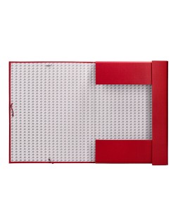 Carpeta proyectos liderpapel folio lomo 70mm carton forrado roja