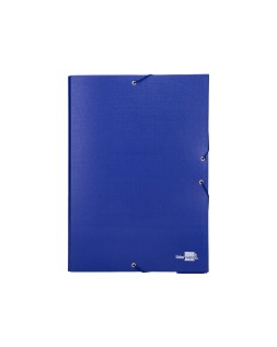 Carpeta proyectos liderpapel folio lomo 70mm carton forrado azul