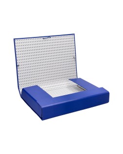 Carpeta proyectos liderpapel folio lomo 70mm carton forrado azul