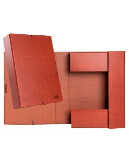 Carpeta proyectos liderpapel folio lomo 70mm carton forrado cuero