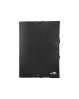 Carpeta proyectos liderpapel folio lomo 90mm carton forrado negra