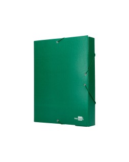 Carpeta proyectos liderpapel folio lomo 90mm carton forrado verde