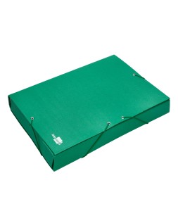 Carpeta proyectos liderpapel folio lomo 90mm carton forrado verde