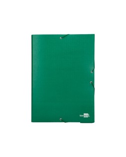 Carpeta proyectos liderpapel folio lomo 90mm carton forrado verde