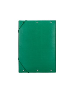 Carpeta proyectos liderpapel folio lomo 90mm carton forrado verde