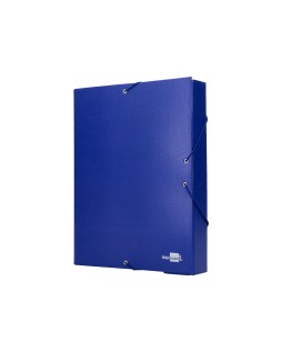Carpeta proyectos liderpapel folio lomo 90mm carton forrado azul