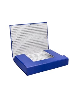 Carpeta proyectos liderpapel folio lomo 90mm carton forrado azul