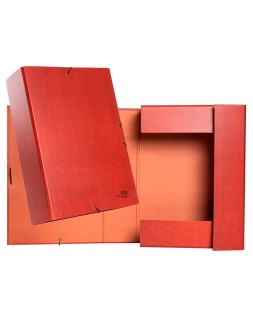 Carpeta proyectos liderpapel folio lomo 90mm carton forrado cuero