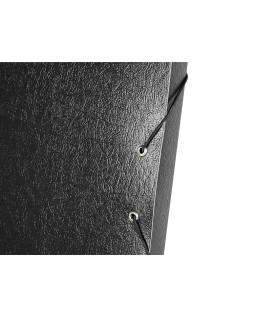 Carpeta proyectos liderpapel folio lomo 30mm carton gofrado negra