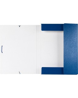 Carpeta proyectos liderpapel folio lomo 30mm carton gofrado azul