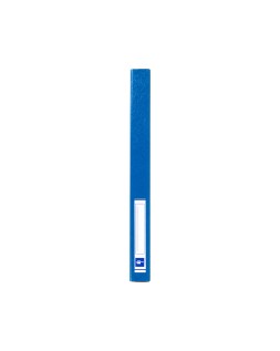Carpeta proyectos liderpapel folio lomo 30mm carton gofrado azul