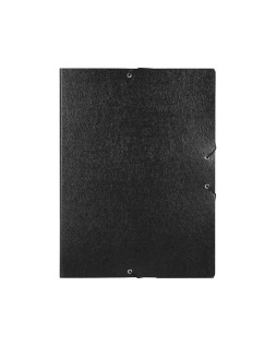 Carpeta proyectos liderpapel folio lomo 50mm carton gofrado negra