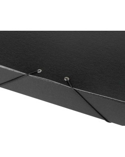Carpeta proyectos liderpapel folio lomo 50mm carton gofrado negra