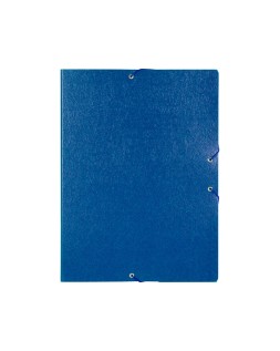 Carpeta proyectos liderpapel folio lomo 50mm carton gofrado azul