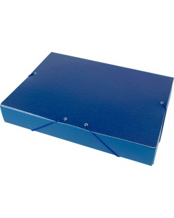 Carpeta proyectos liderpapel folio lomo 50mm carton gofrado azul