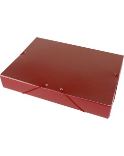 Carpeta proyectos liderpapel folio lomo 50mm carton gofrado roja