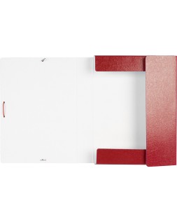 Carpeta proyectos liderpapel folio lomo 50mm carton gofrado roja