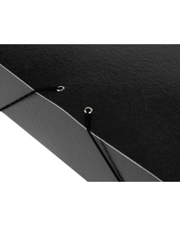 Carpeta proyectos liderpapel folio lomo 70mm carton gofrado negra