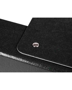 Carpeta proyectos liderpapel folio lomo 70mm carton gofrado negra