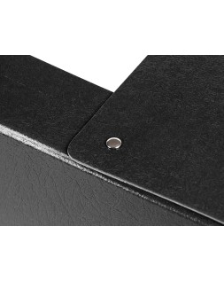 Carpeta proyectos liderpapel folio lomo 90mm carton gofrado negra