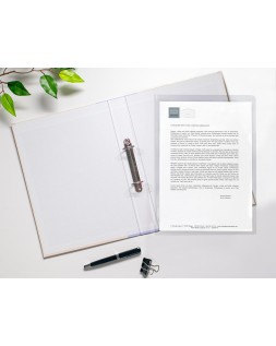Carpeta dossier uñero plastico q-connect 180 mc folio transparente
