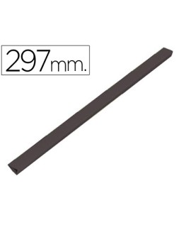 Lomera durable plastico 3 mm din a4 capacidad 30 hojas color negro